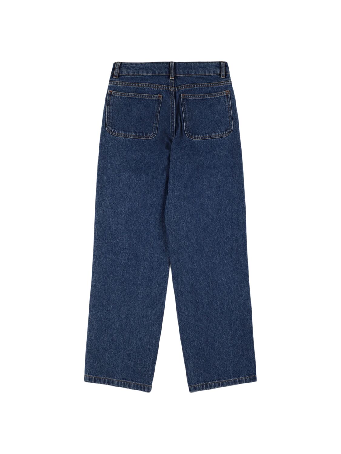 Indee Mid Rise Straight Leg Denim Jeans In Dark Blue