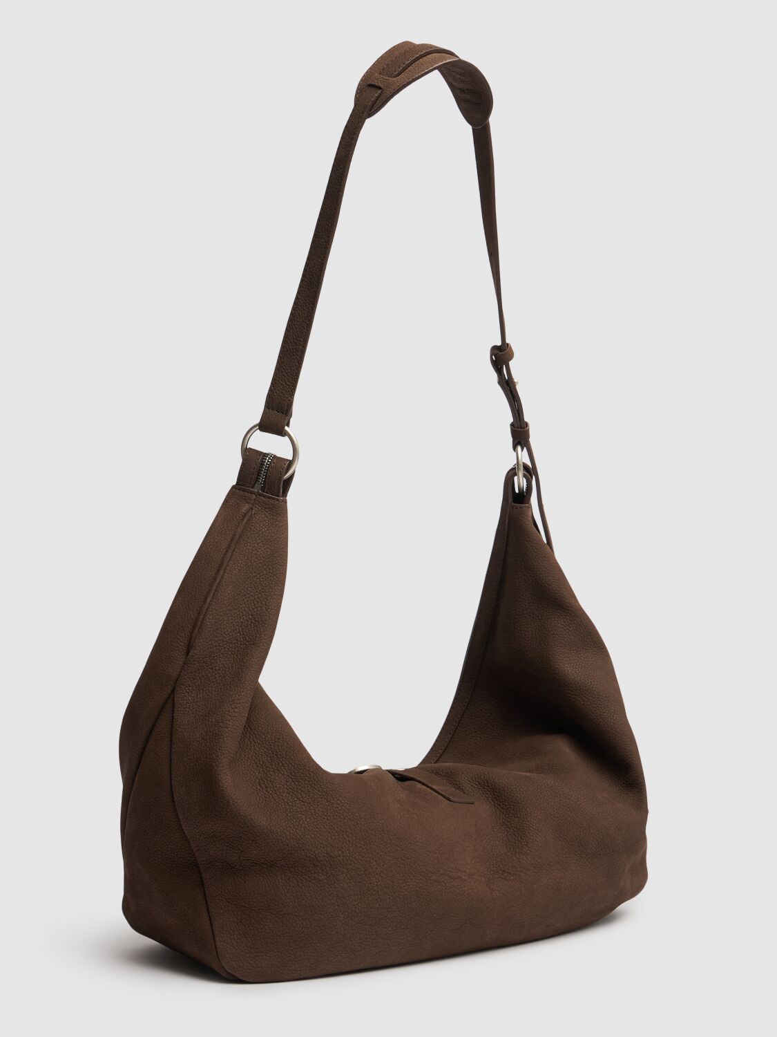 Shop Marge Sherwood Belted Hobo Suede Shoulder Bag In Hush