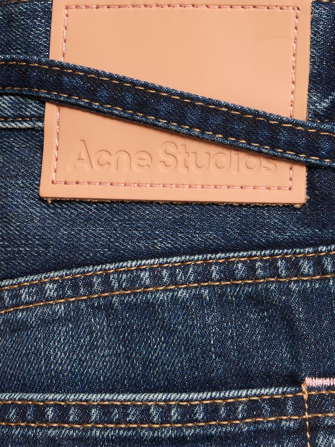 Shop Acne Studios Roland Broadway Denim Shorts In Mid Blue