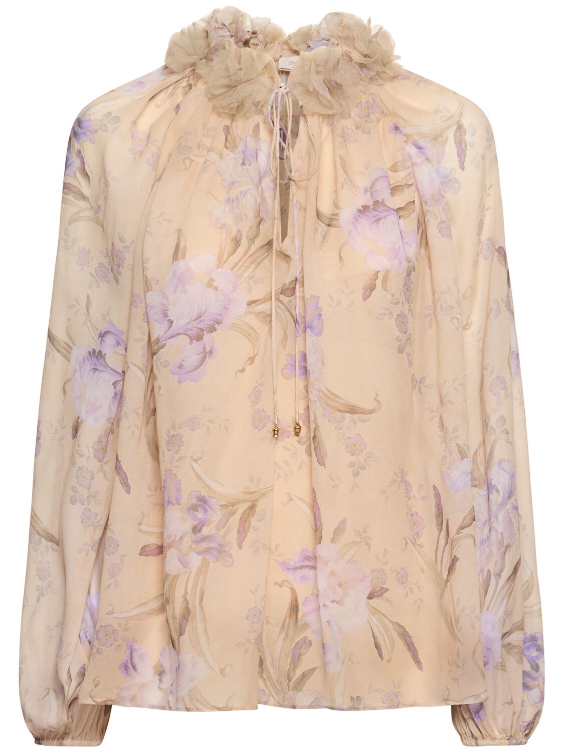 Image of Eden Billowed Printed Viscose Shirt