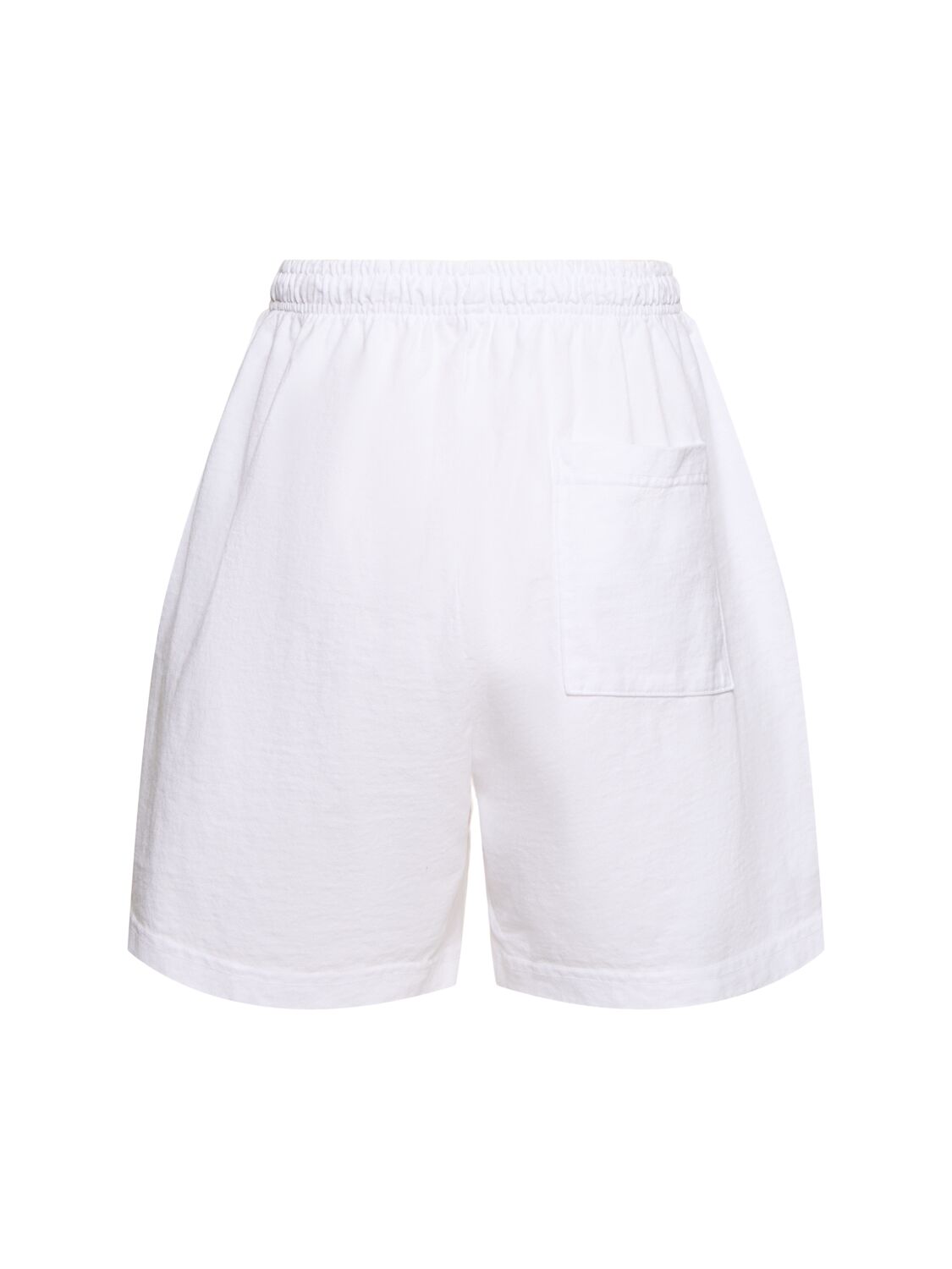 Shop Sporty And Rich Wellness Club Flocked Gym Shorts In White