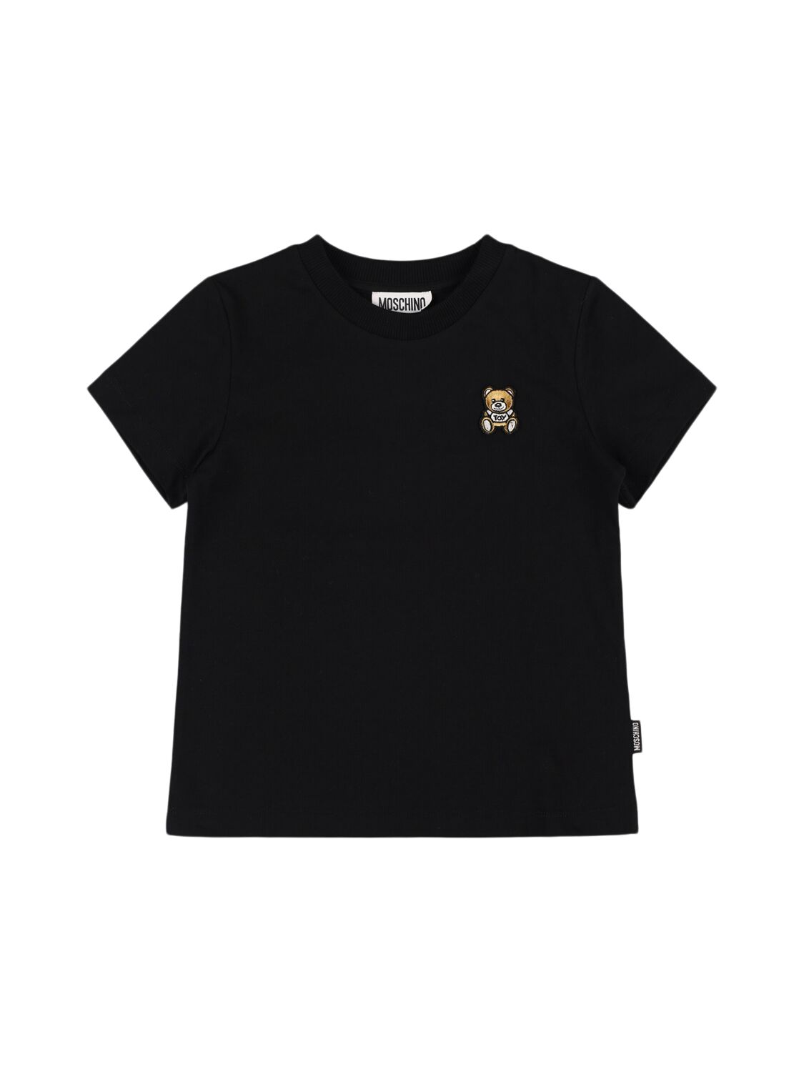 Moschino Cotton Jersey T-shirt In Black