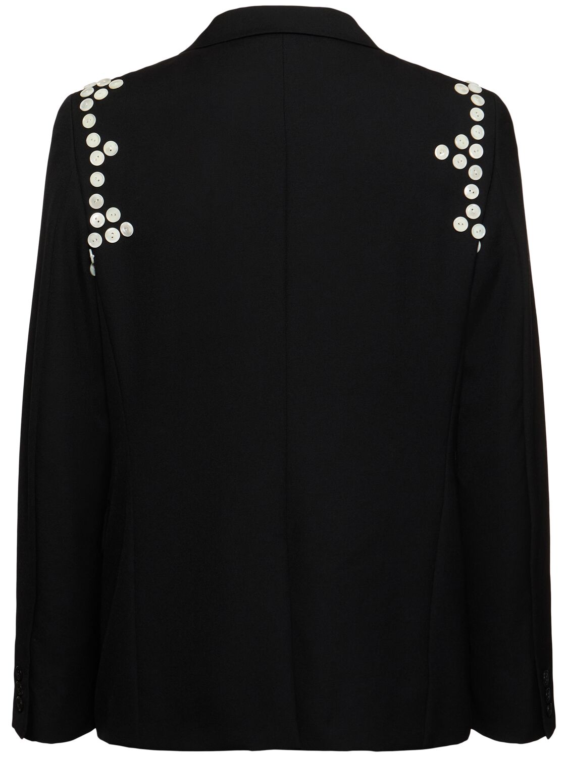 Shop Comme Des Garçons Homme Deux Wool Single Breasted Blazer In Black