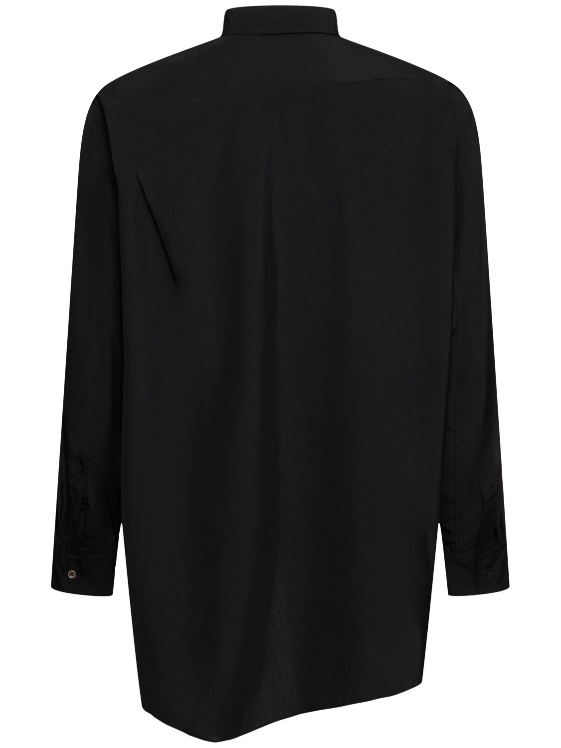 Shop Comme Des Garçons Homme Deux Asymmetric Fluid Shirt In Black