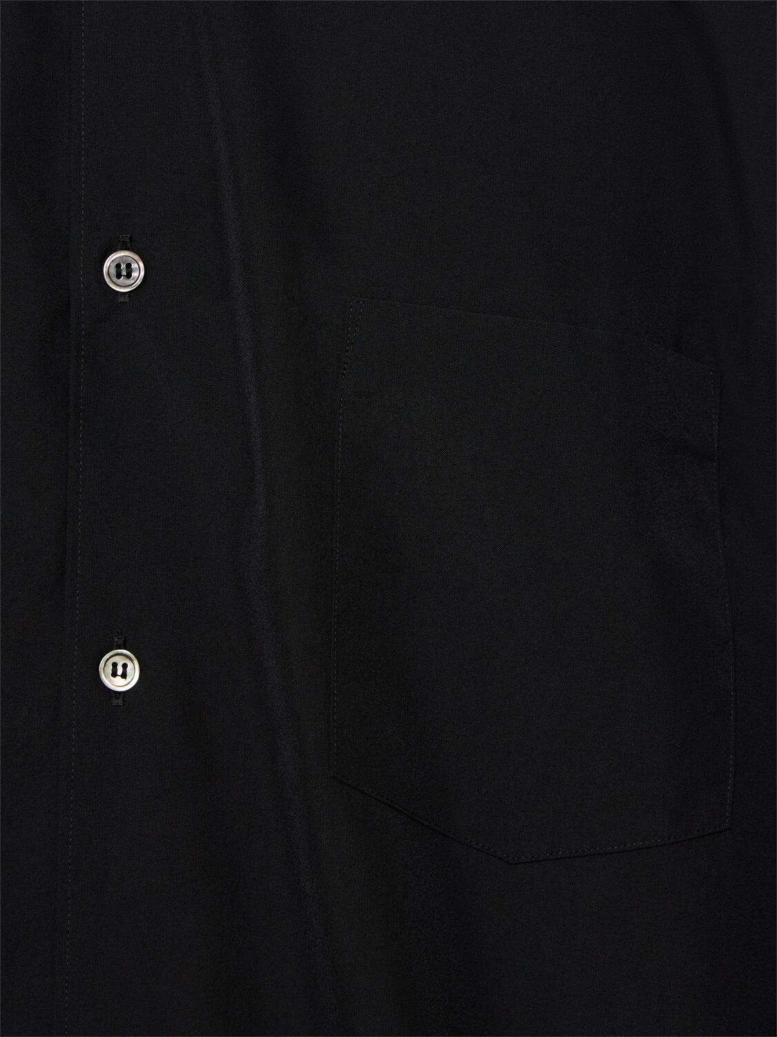 Shop Comme Des Garçons Homme Deux Asymmetric Fluid Shirt In Black