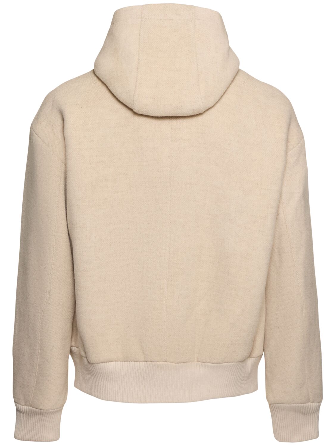 Shop After Pray Simon Hooded Zip-up Jacket In Ivory