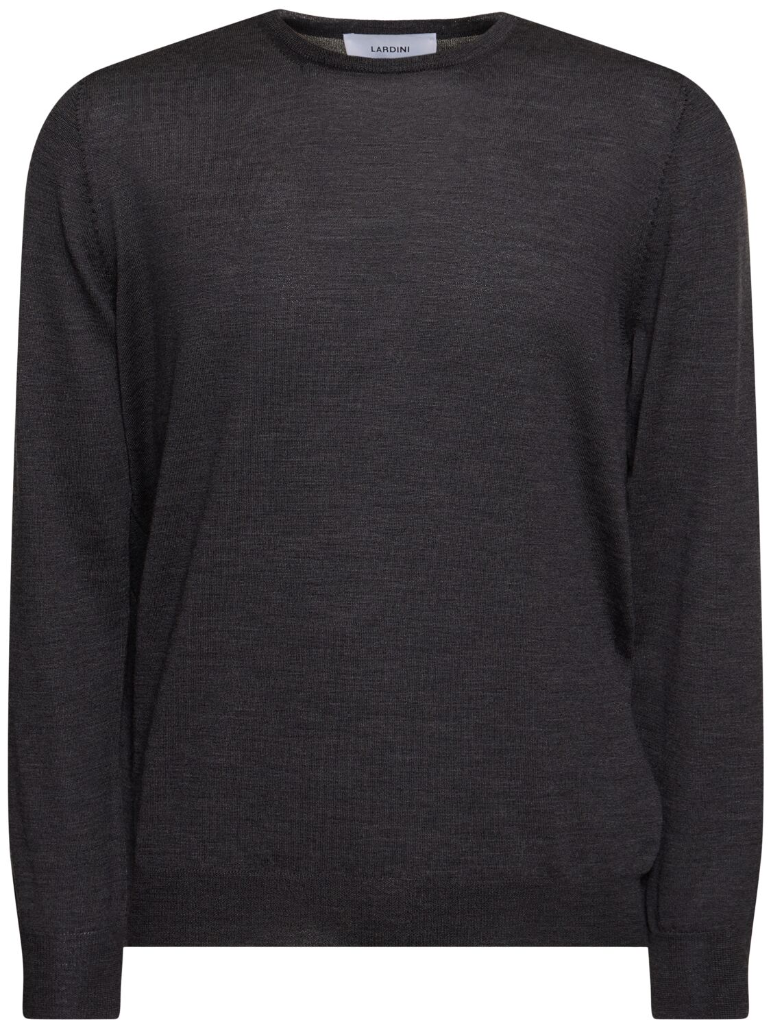 Lardini Wool Crewneck Sweater In Gray