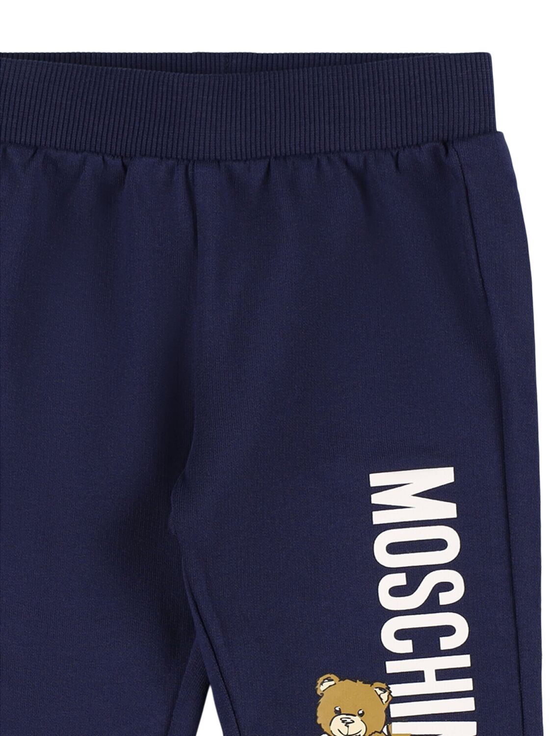 Shop Moschino Cotton Jersey Sweatshirt & Sweatpants In Dark Blue