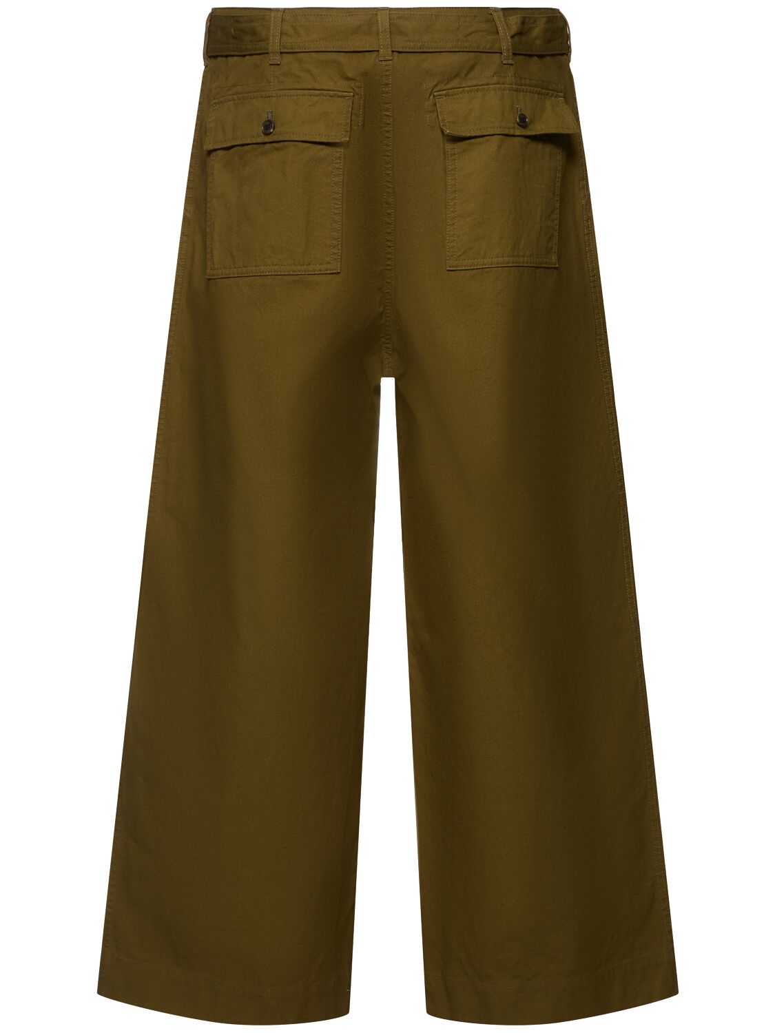 Shop Comme Des Garçons Homme Deux Garment Dyed Cotton Oxford Pants In Khaki