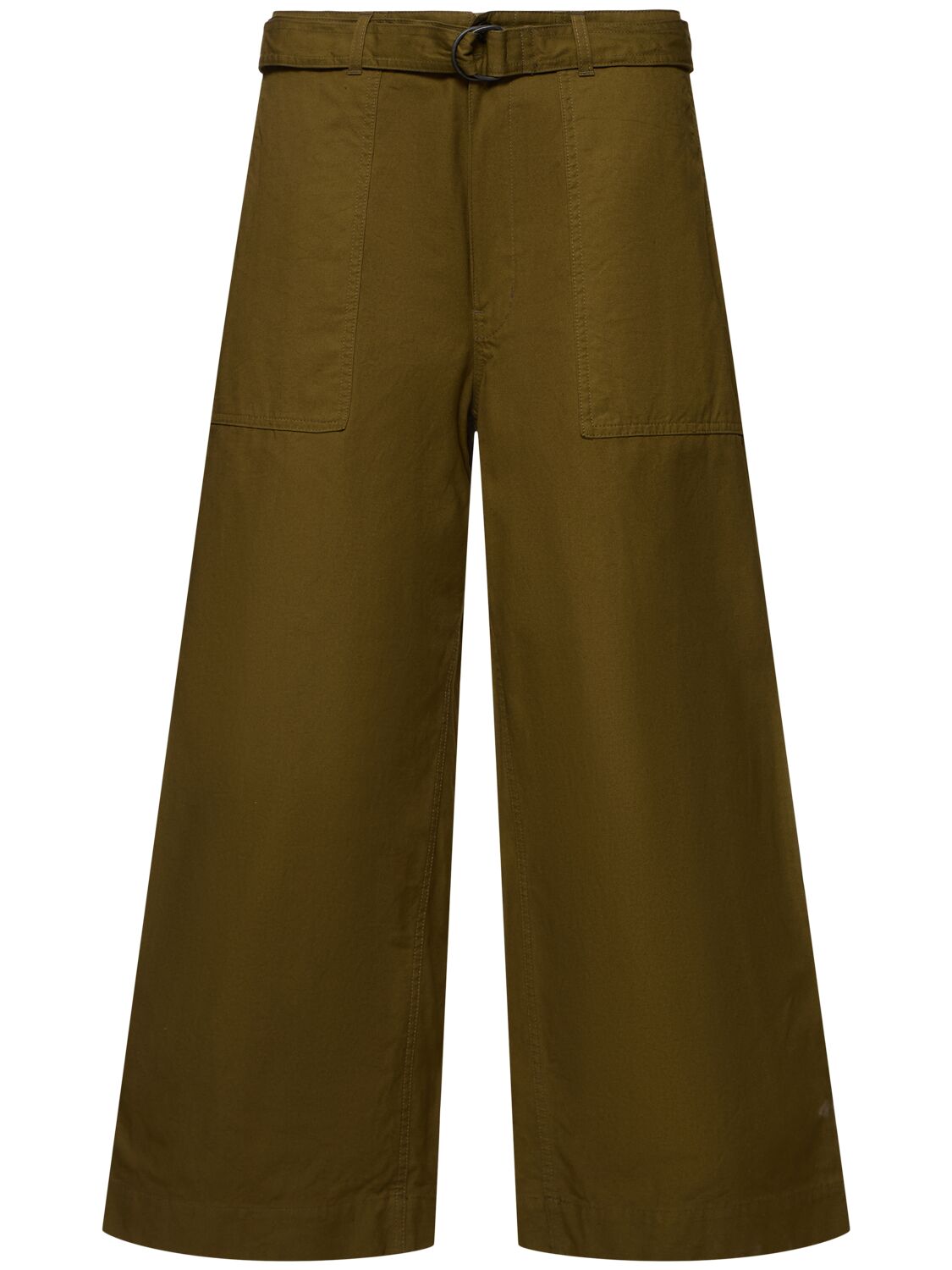 Shop Comme Des Garçons Homme Deux Garment Dyed Cotton Oxford Pants In Khaki