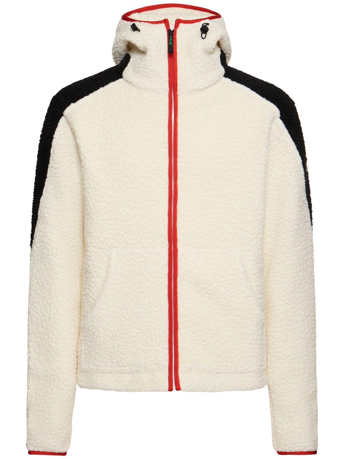 Fila F+ Mount Polar Hooded Jacket In Ivory/jet Black