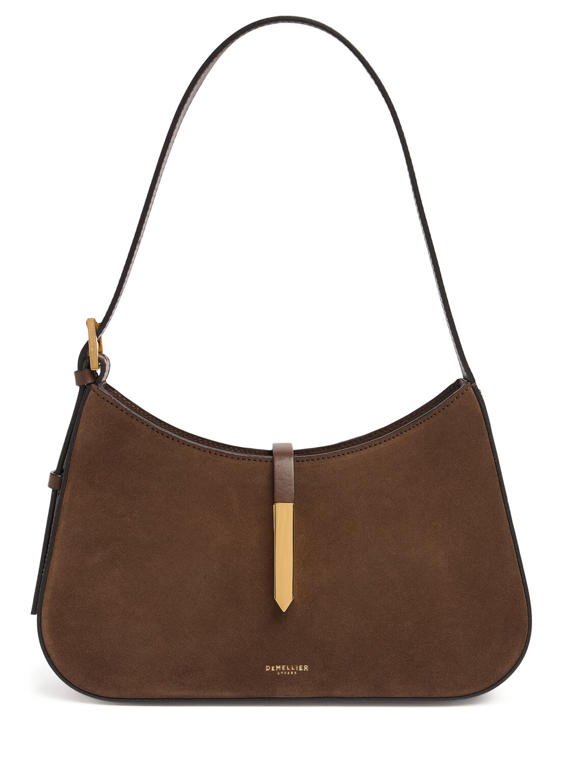 Demellier Tokyo Suede Shoulder Bag In Brown