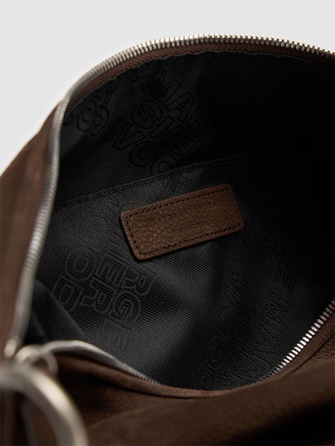 [Margesherwood] / ☆ PUMPKIN LARGE / nude nubuck MARGESHERWOOD: Tan Pumpkin Large Bag | SSENSE