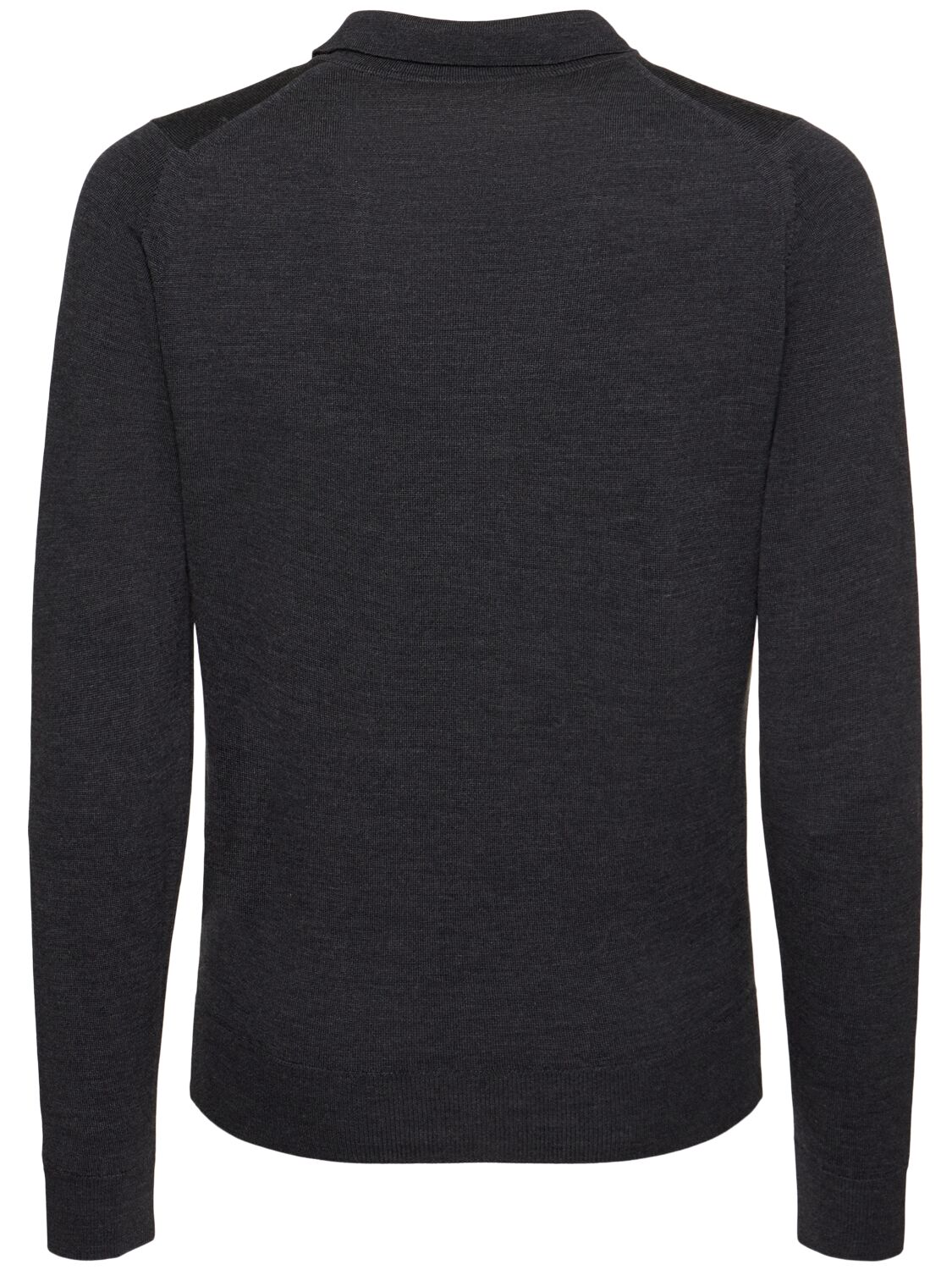 Shop John Smedley Alston Extrafine Wool Zip Sweater In Grey/black