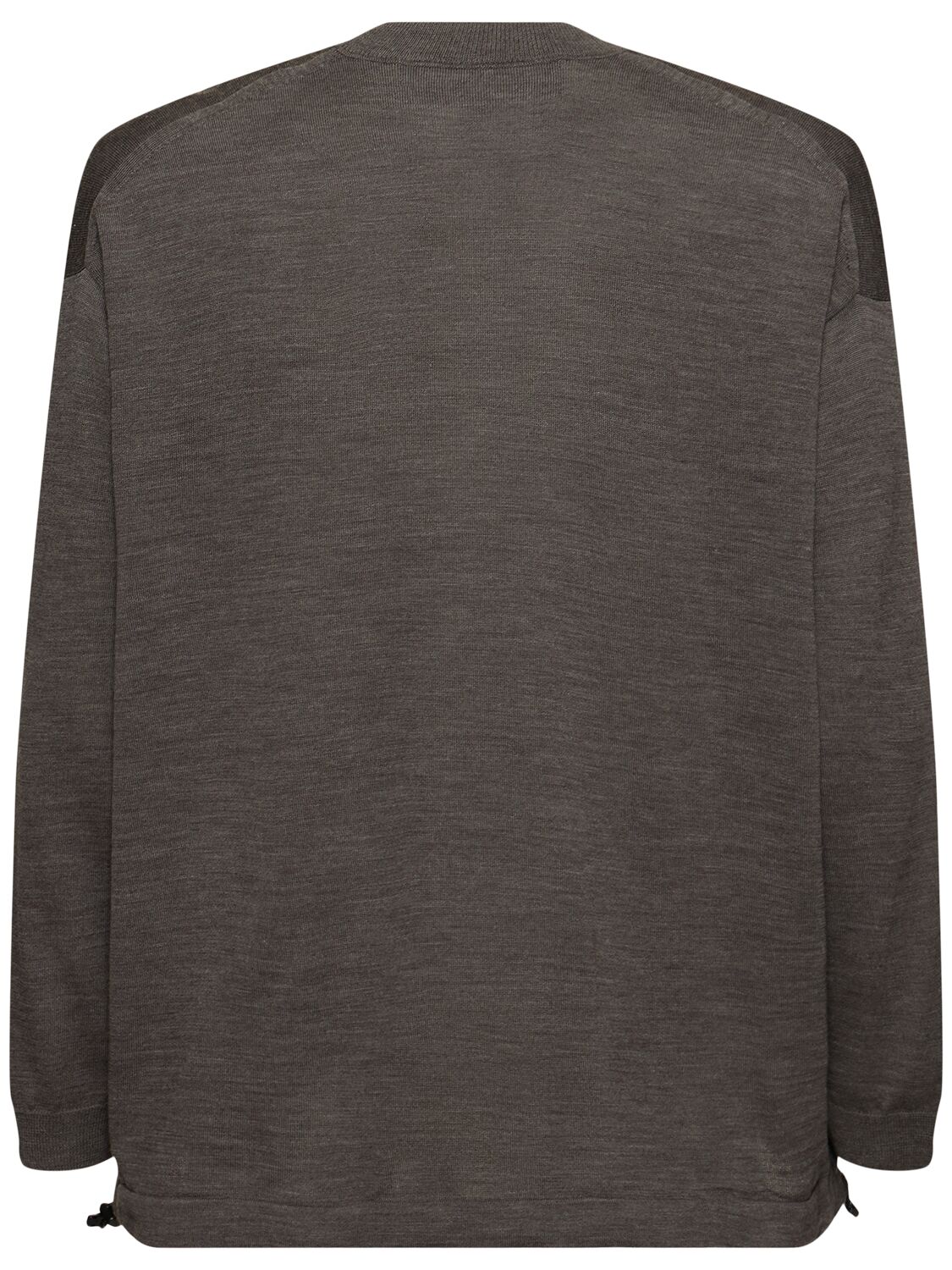 Shop Comme Des Garçons Homme Deux Cdg Homme Logo Crewneck Sweater In Charcoal