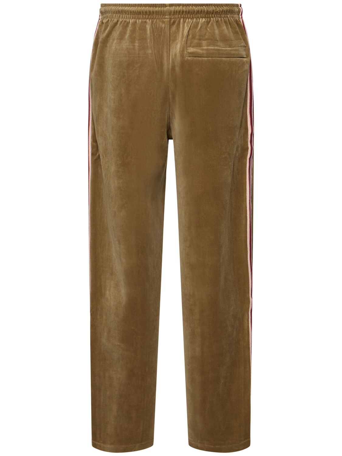 Shop After Pray Velvet Track Pants In Khaki