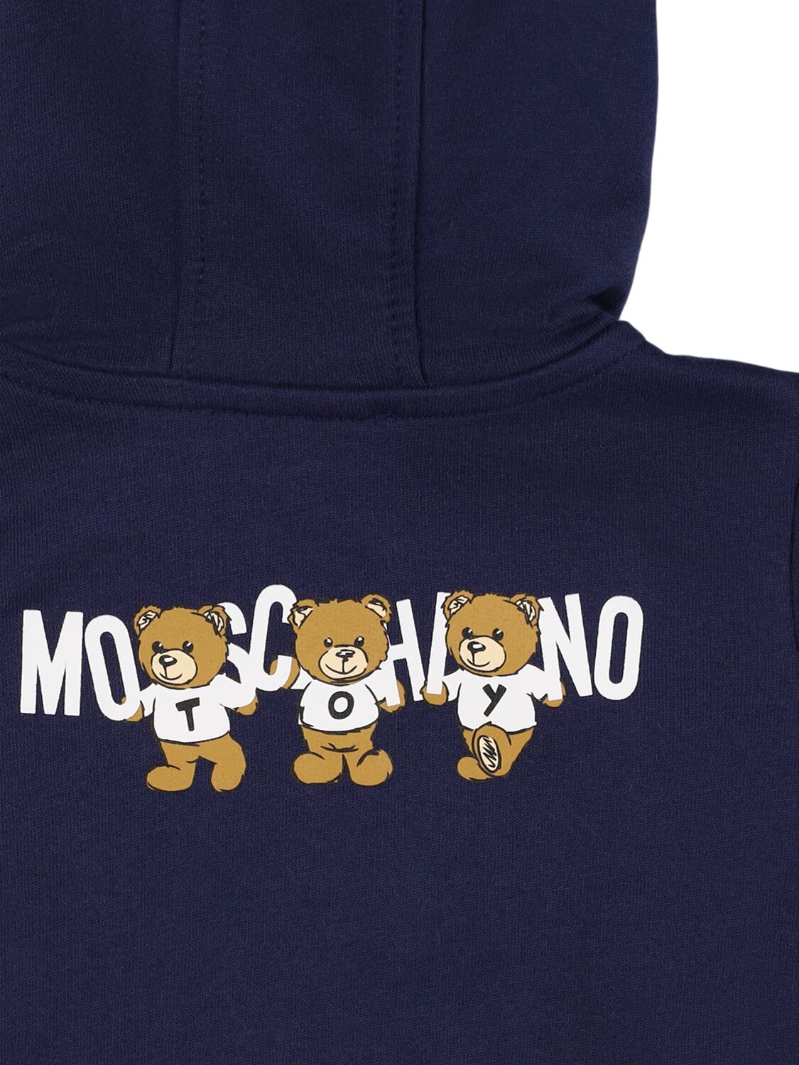 Shop Moschino Cotton Sweatshirt & Sweatpants In Dark Blue