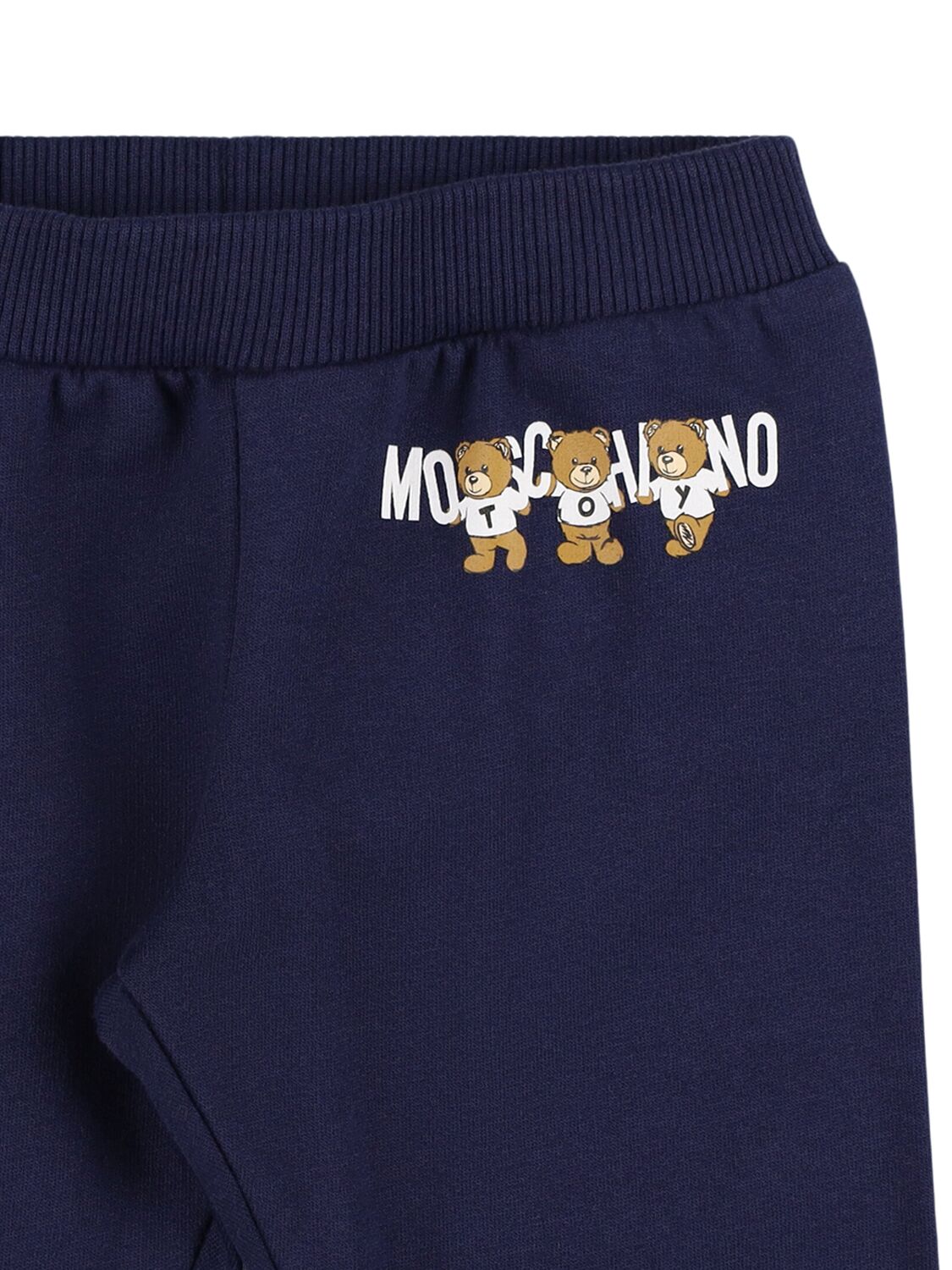 Shop Moschino Cotton Sweatshirt & Sweatpants In Dark Blue