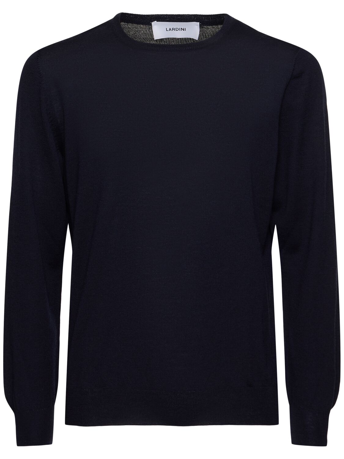 Lardini Wool Crewneck Sweater In Blue