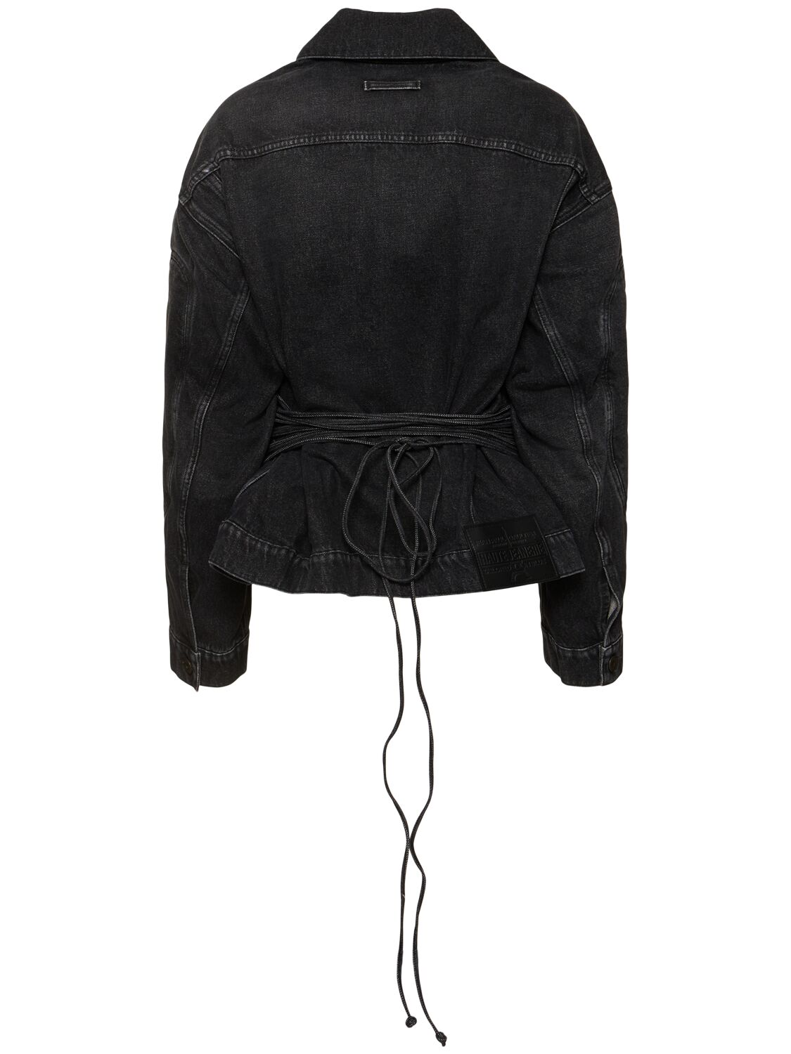 Shop Jean Paul Gaultier Denim Jacket In Black