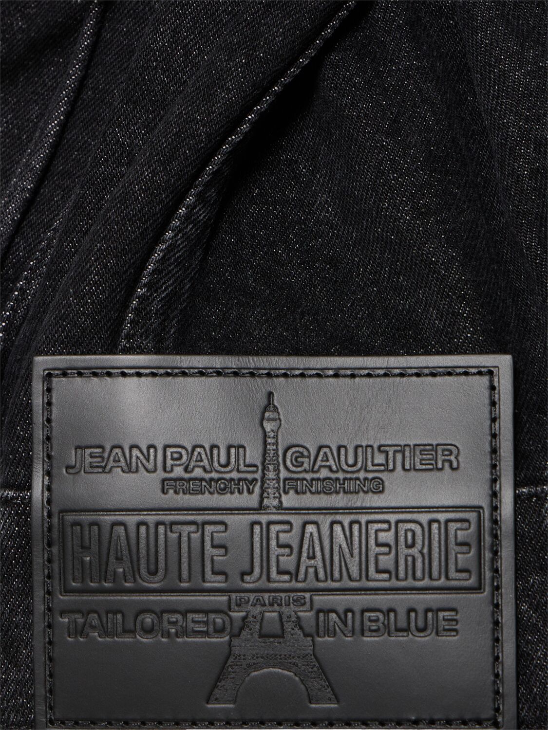 Shop Jean Paul Gaultier Denim Jacket In Black