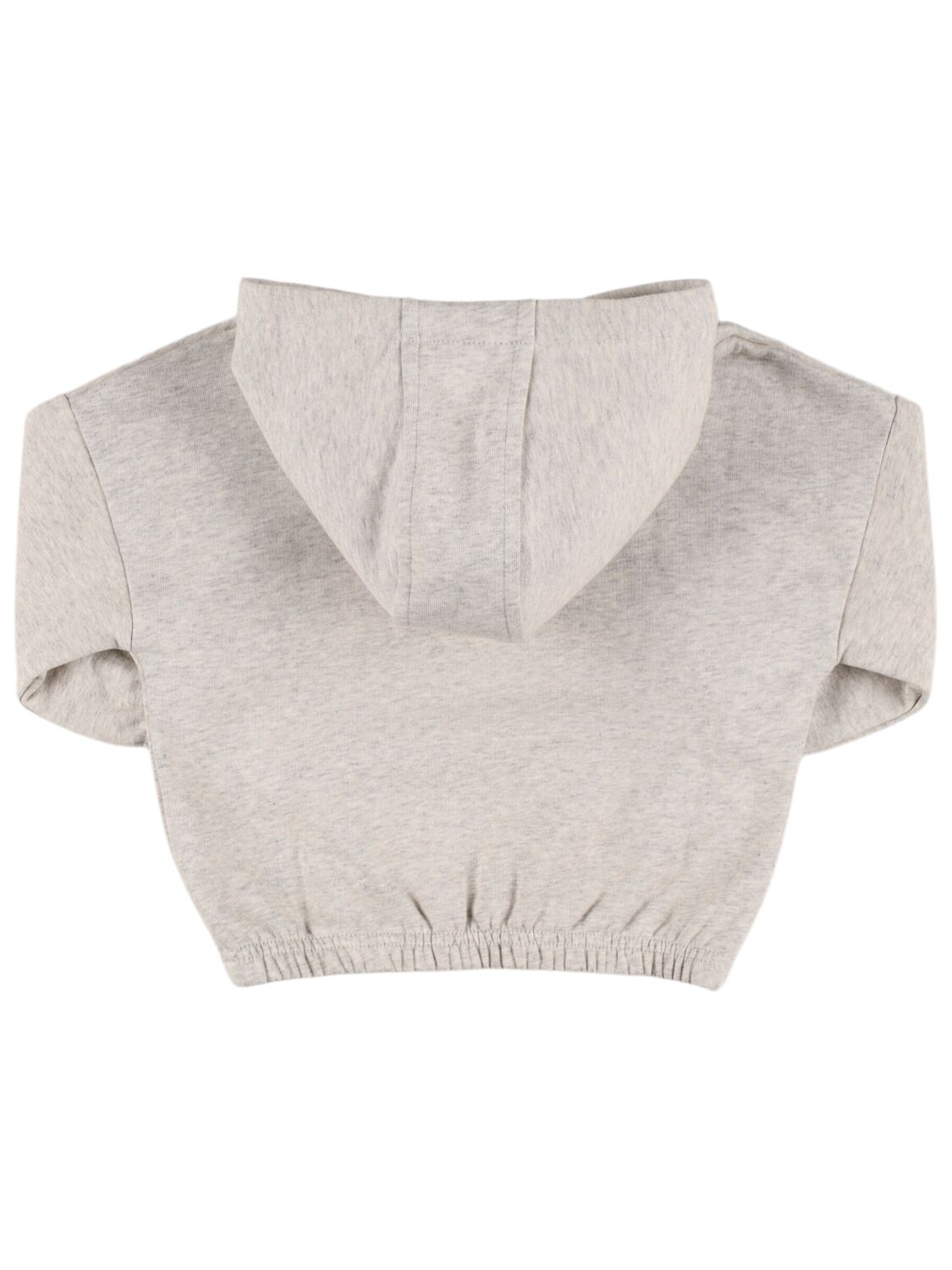 Mini Rodini Printed Organic Cotton Hoodie In Grey