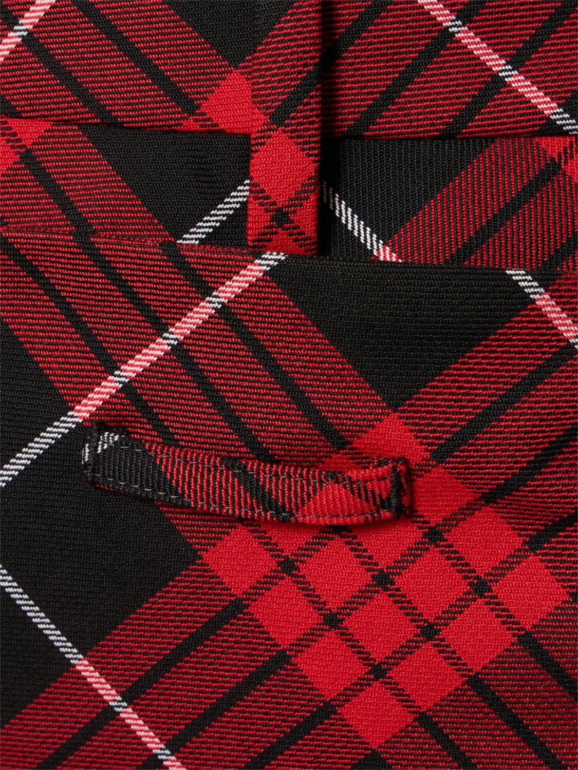 Shop Jean Paul Gaultier Tartan Pants W/ Long Skirt Panel In Red/black