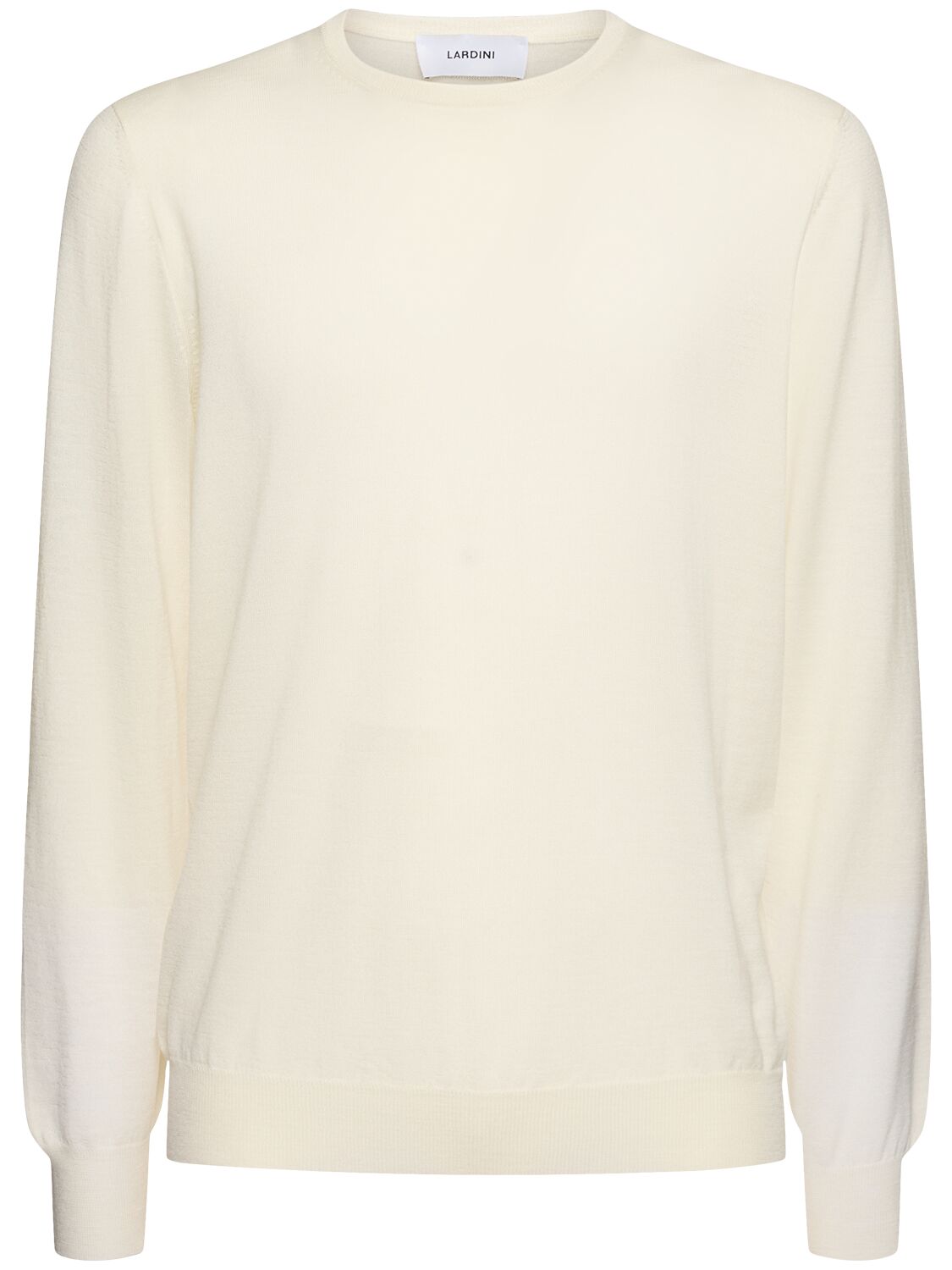 Lardini Wool Crewneck Sweater In Neutral