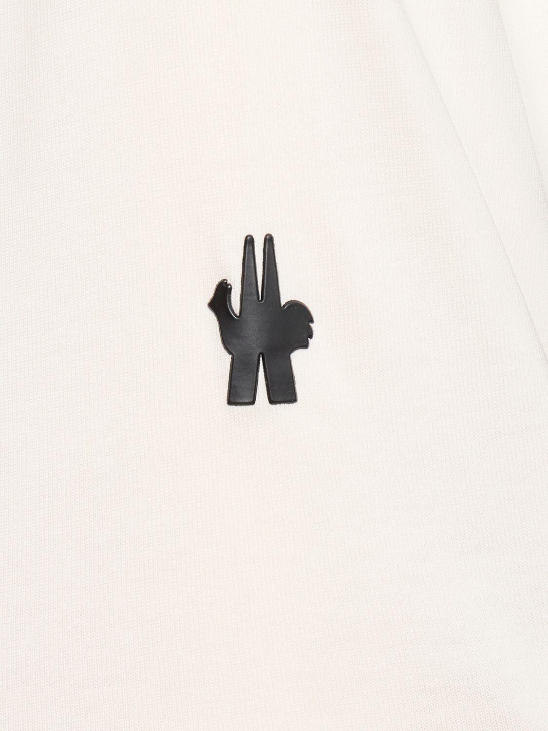 Shop Moncler Logo Cotton T-shirt In White