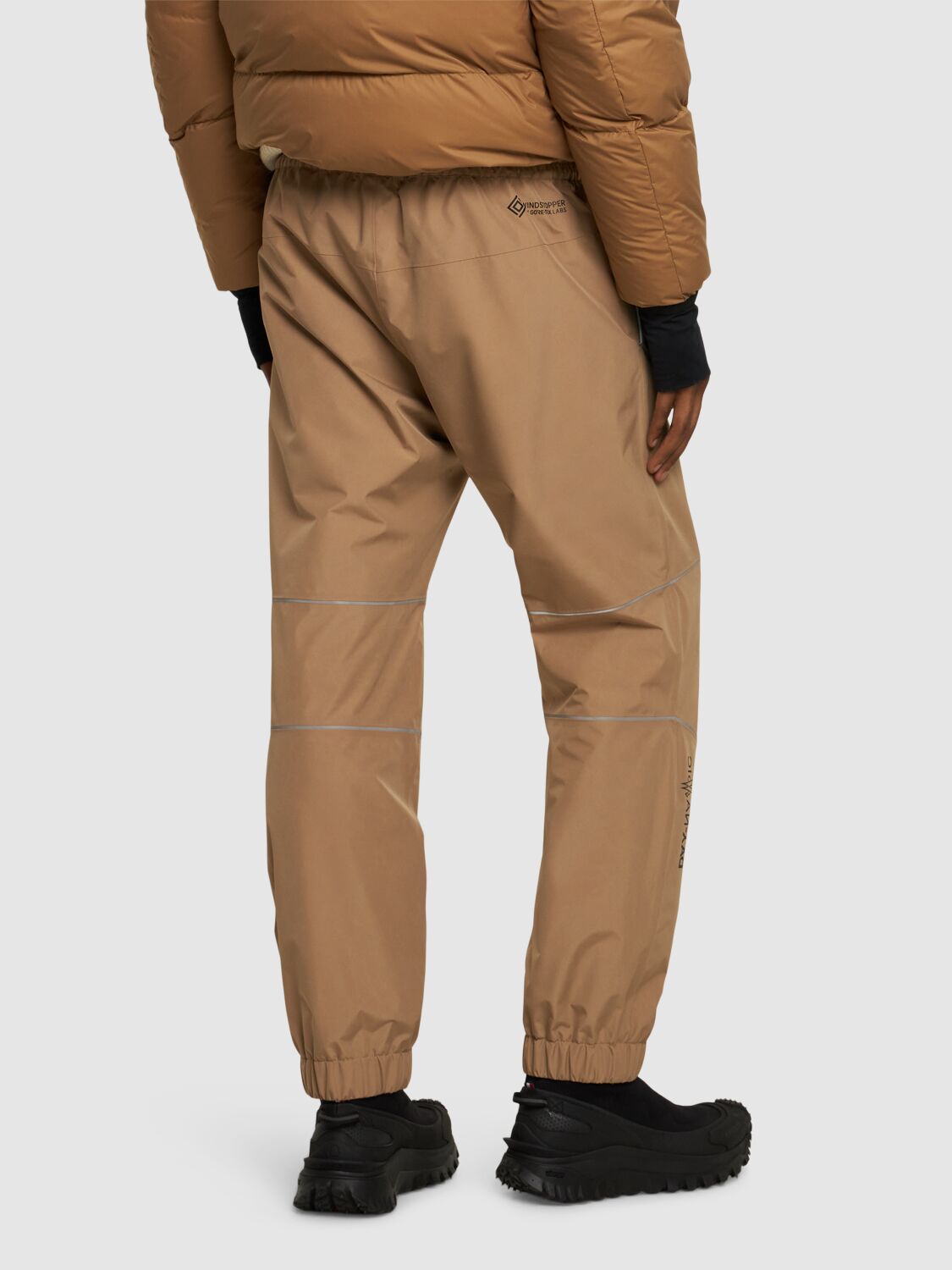 Shop Moncler Gore-tex 2l Tech Sweatpants In Beige