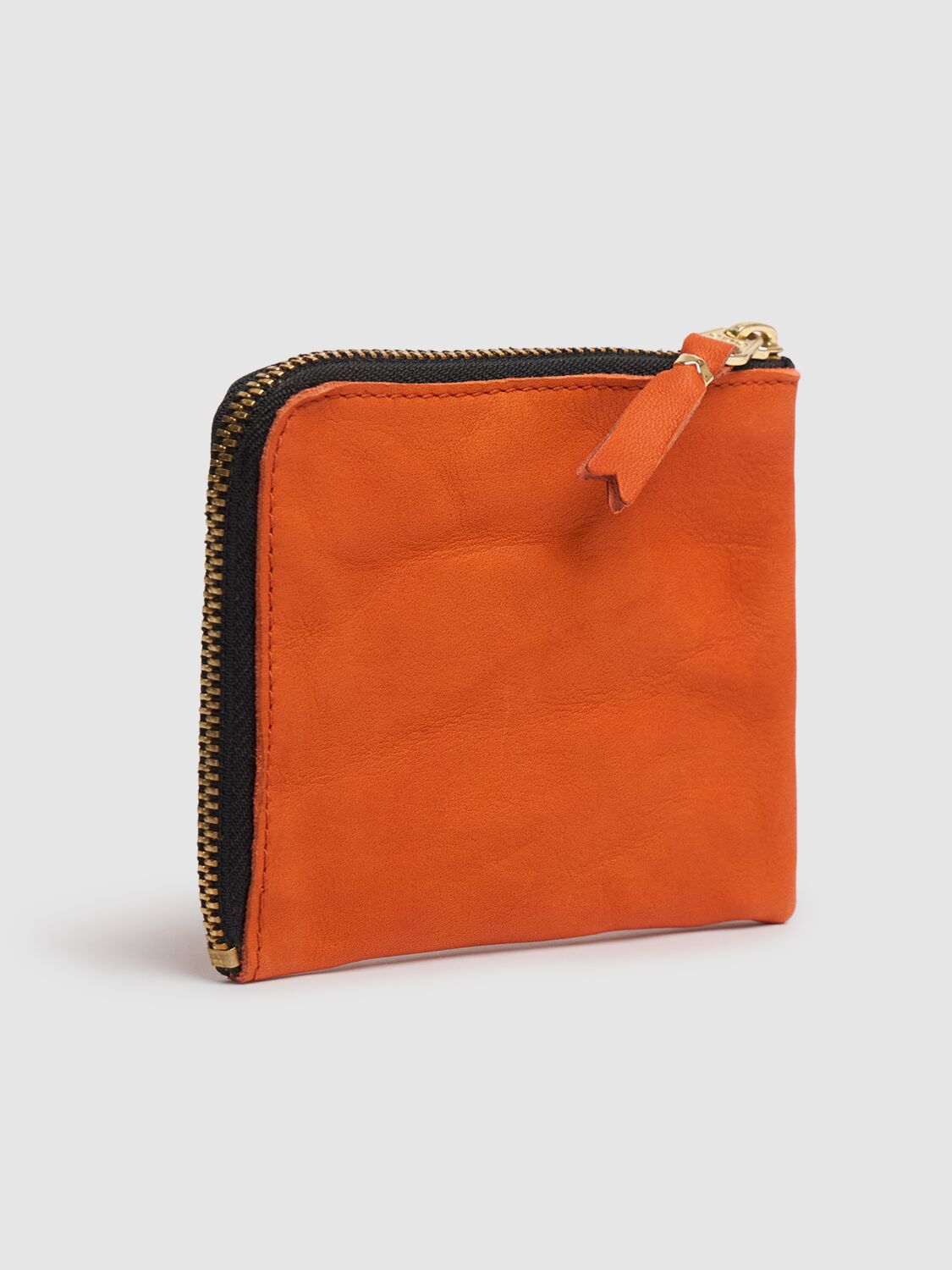 COMME DES GARÇONS WASHED LEATHER ZIP WALLET 