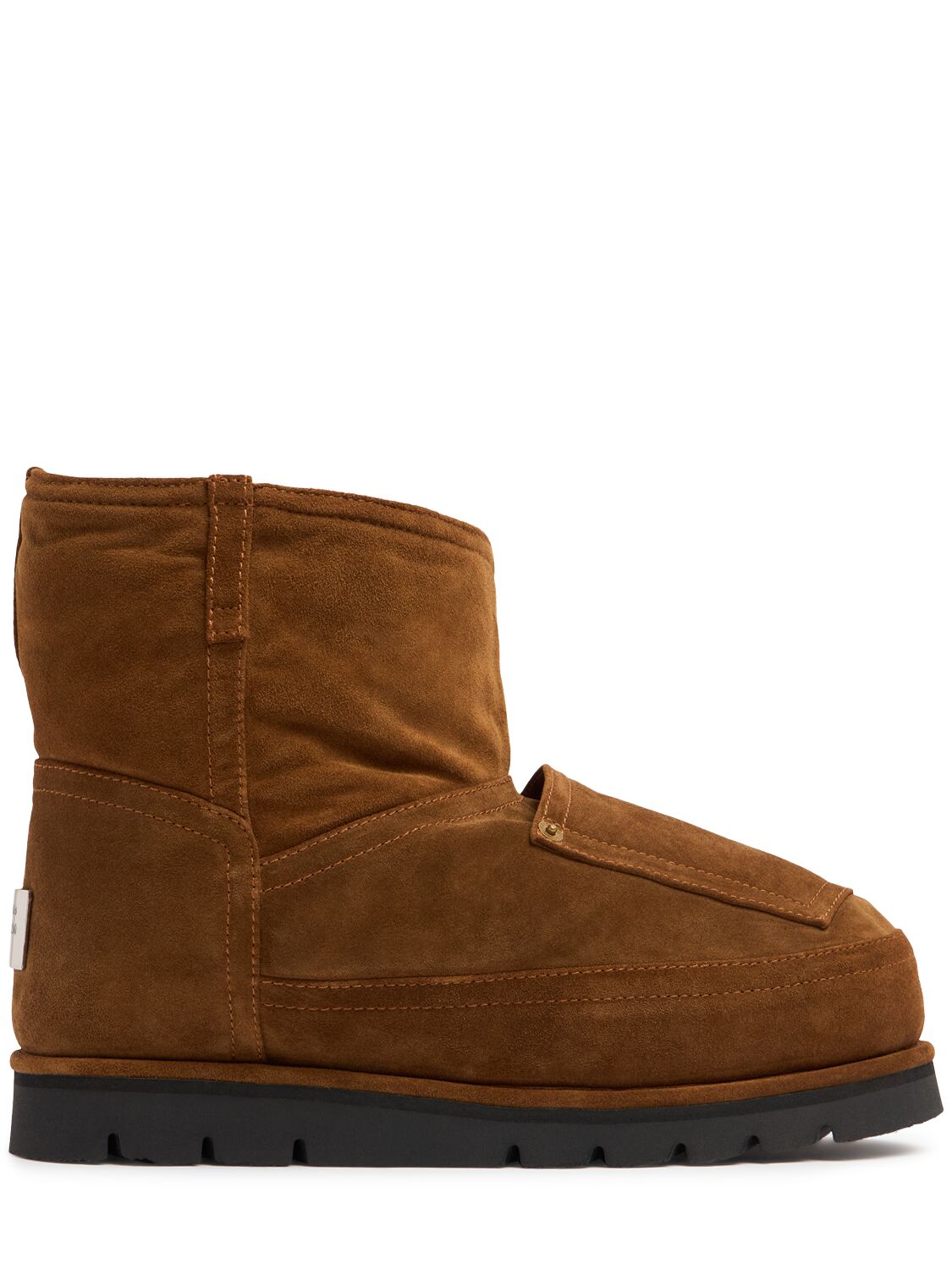 Acne Studios Batter Low Boots In Tobacco Brown