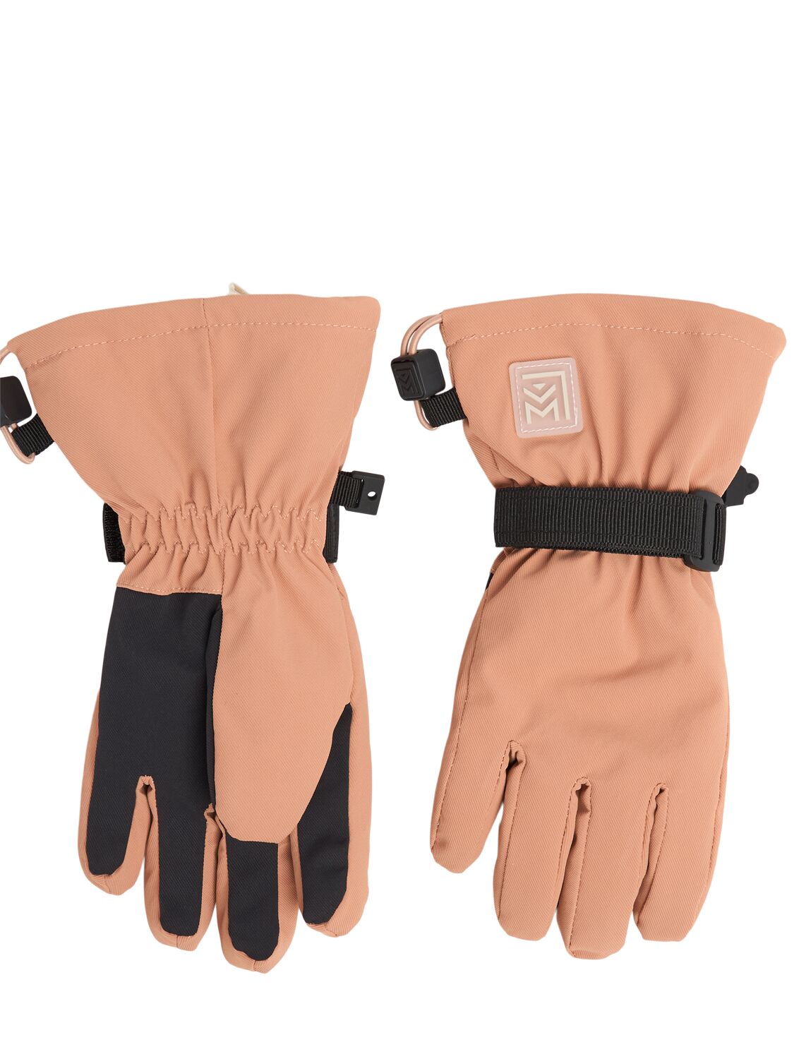 Liewood Nylon Tech Ski Gloves In Gray