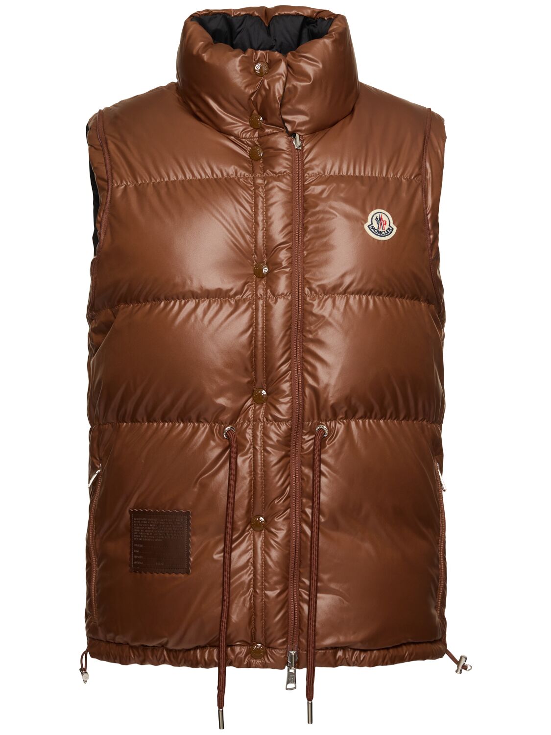 Shop Moncler Verone Down Jacket In Black/brown