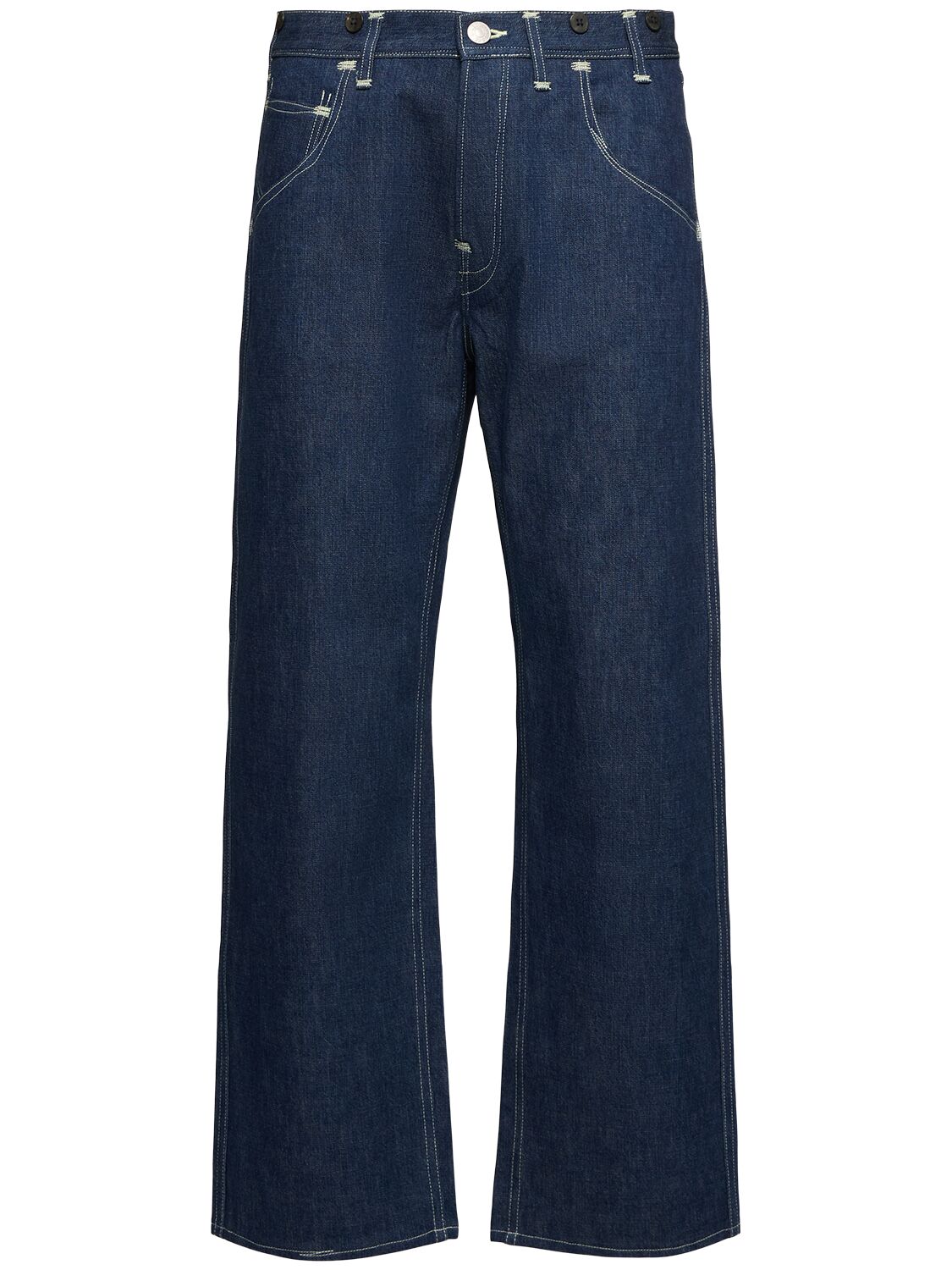 Junya Watanabe Levi's X Jw Cotton Denim Jeans In Indigo