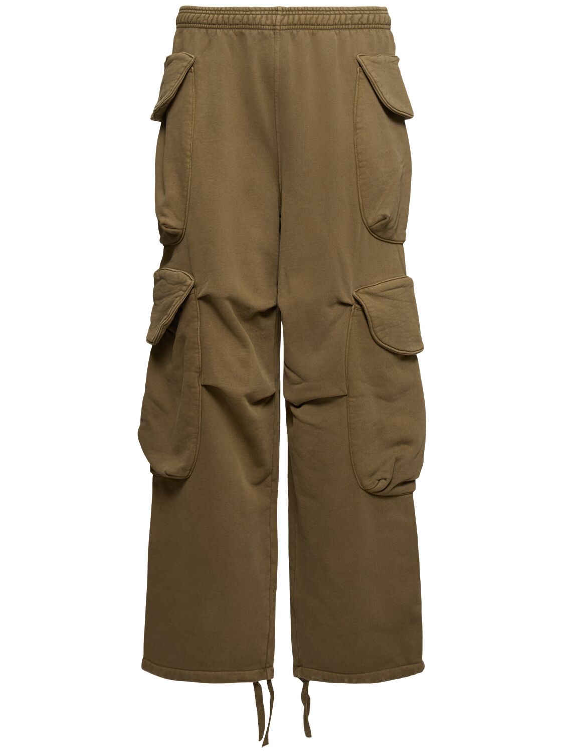 Entire Studios Heavy Cotton Cargo Trousers In Brown