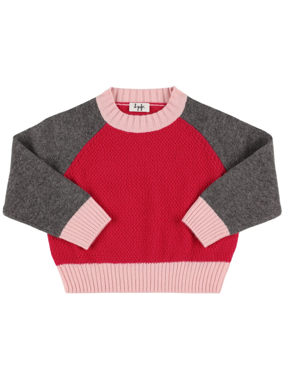 Image of Tricolor Wool Knit Sweater