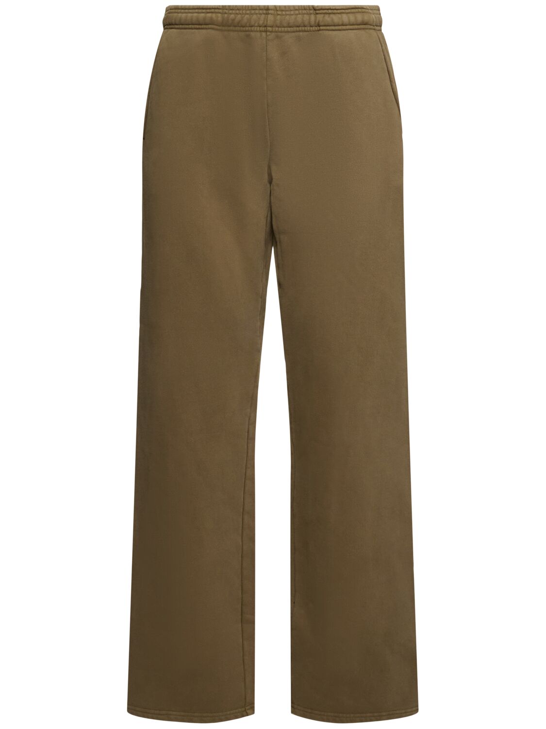 Entire Studios Straight Organic Cotton Sweatpants In Brown