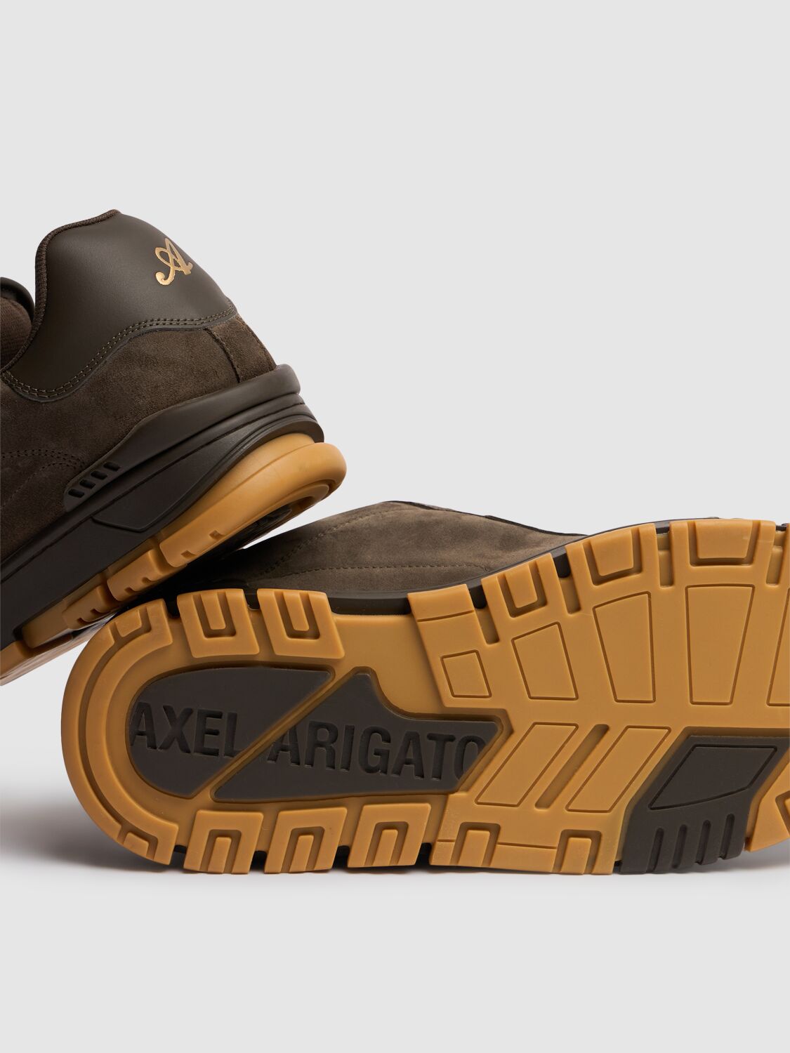 Shop Axel Arigato Area Haze Sneakers In Dk Brown/gum