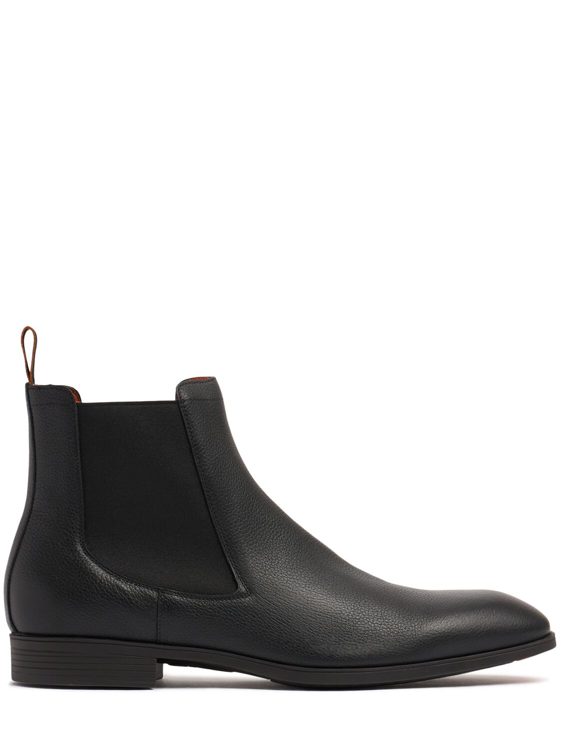 Santoni Detoxify Leather Boots In Black