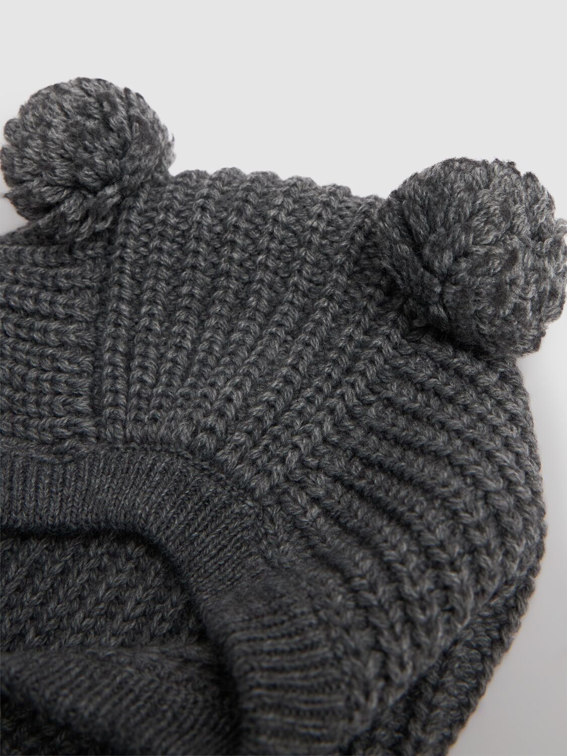 Shop 1+ In The Family Wool Blend Knit Hat W/pompon In Grey