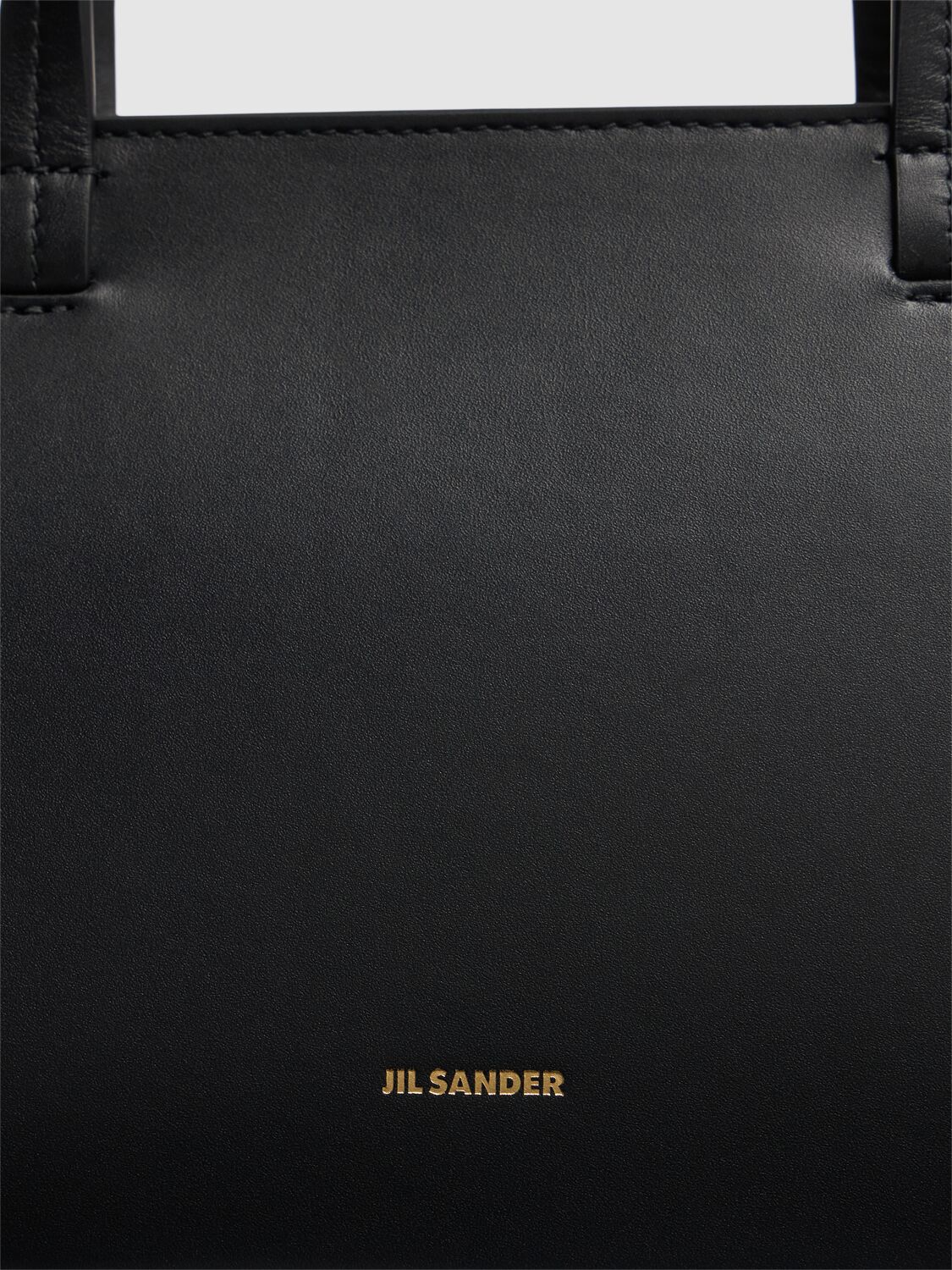 Shop Jil Sander Small Bateau Smooth Leather Bag In Black