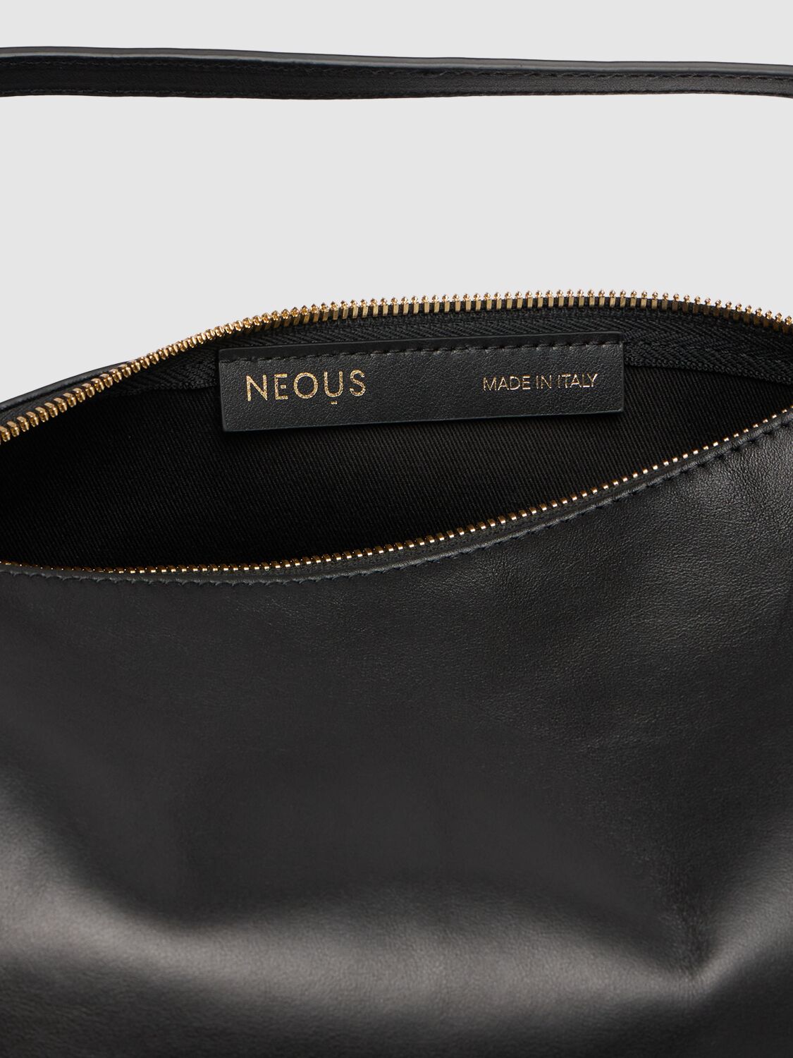 Shop Neous Scorpius Leather Shoulder Bag In Black