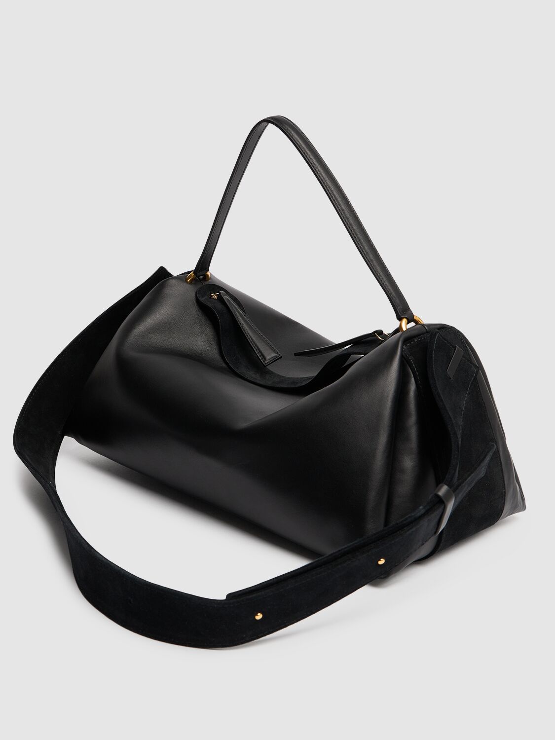 Shop Neous Scorpius Leather Shoulder Bag In Black