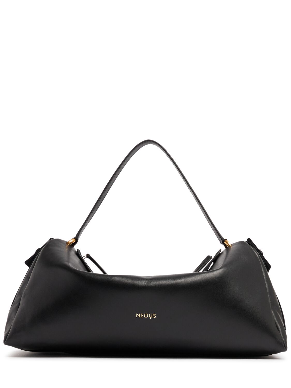 Shop Neous Scorpius Leather Shoulder Bag In Black