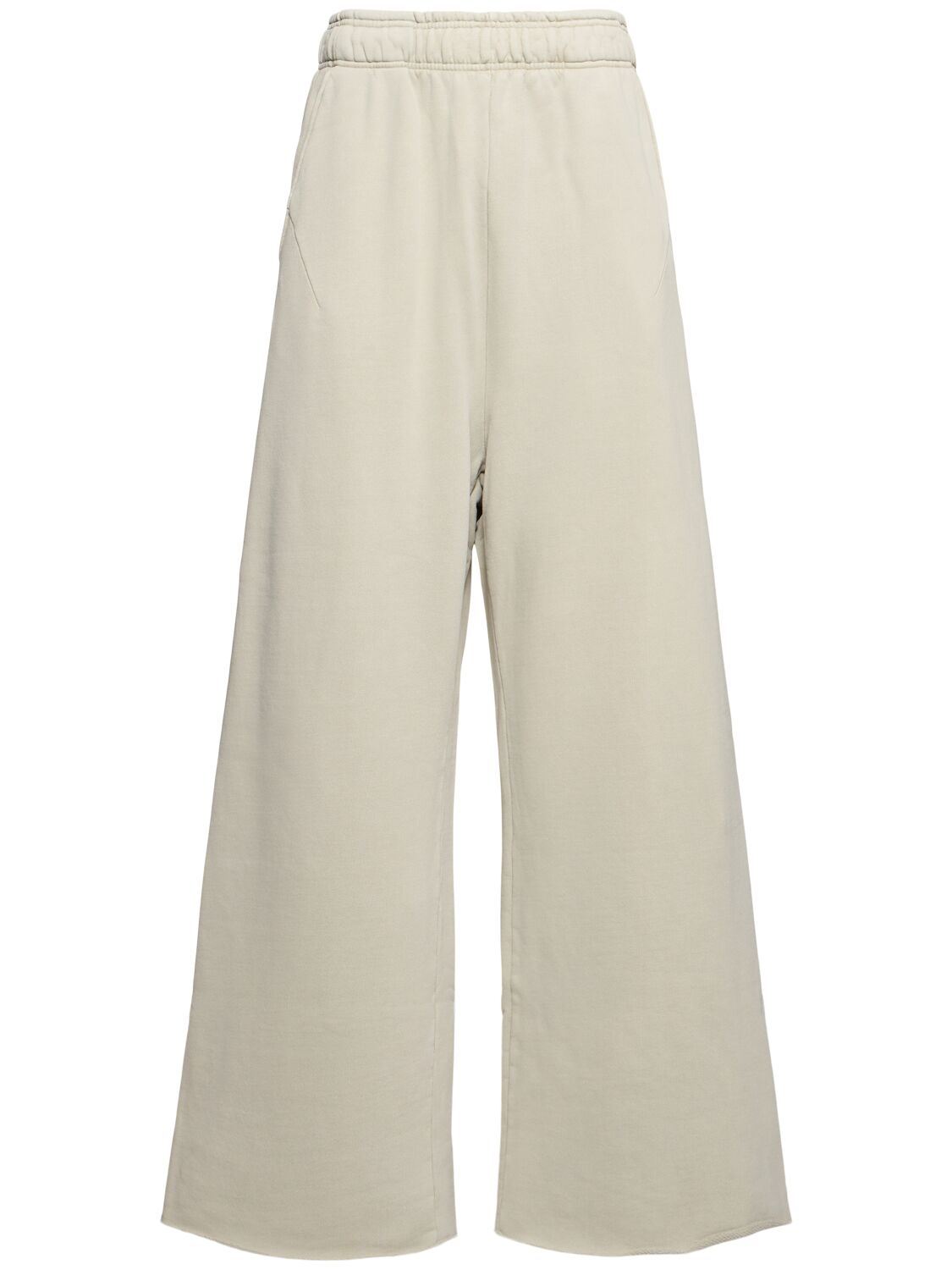 Entire Studios Full Wide Leg Sweatpants In Off-white