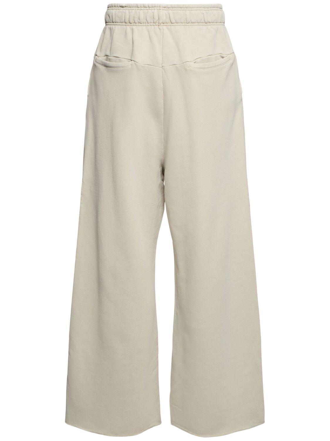 Shop Entire Studios Full Wide Leg Sweatpants In Off-white