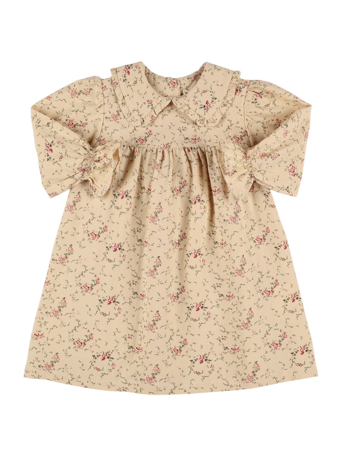 Babe And Tess Sofia Printed Cotton Dress In Pink/red