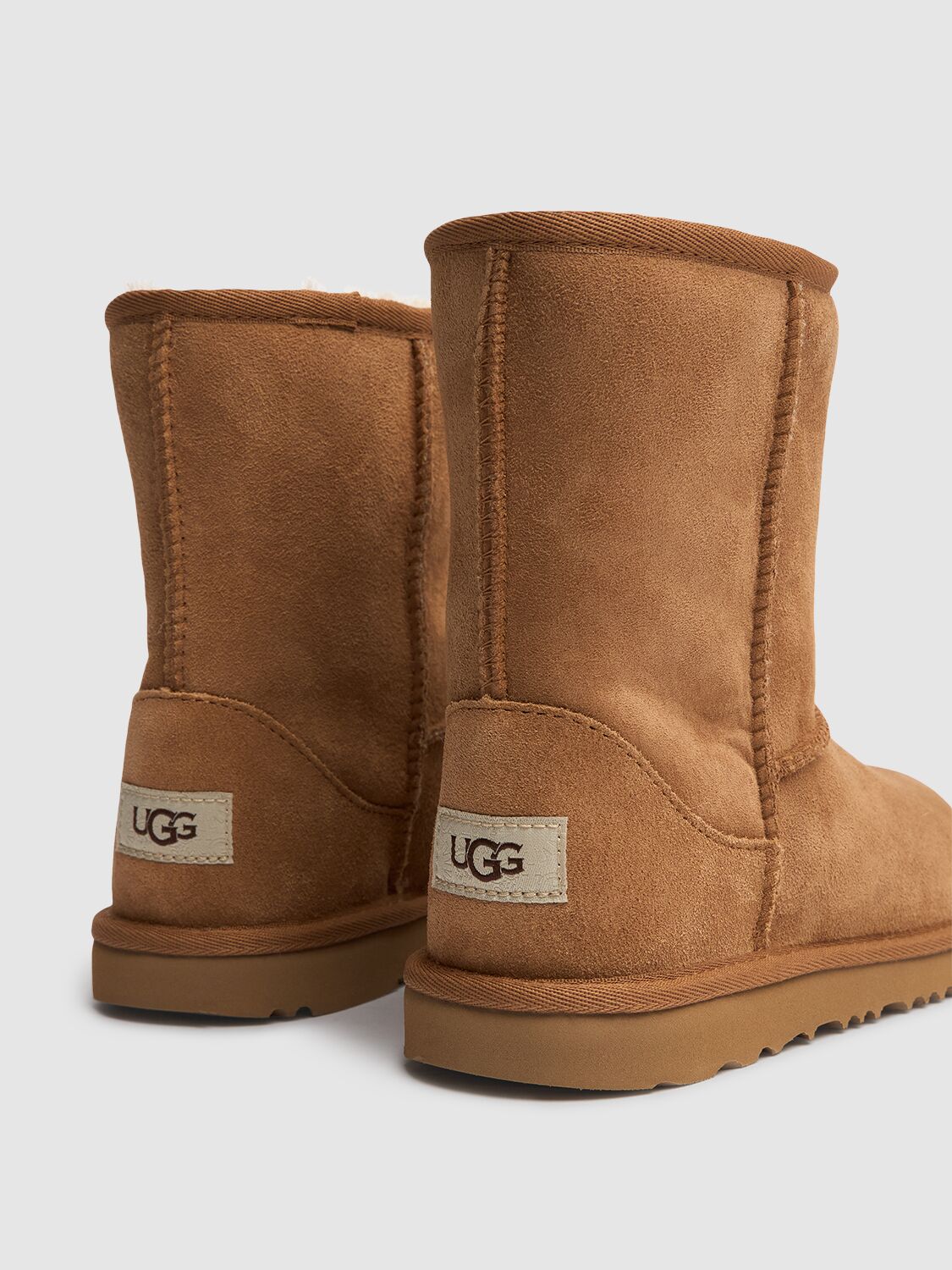 Shop Ugg Classic Ii Shearling Boots In Brown