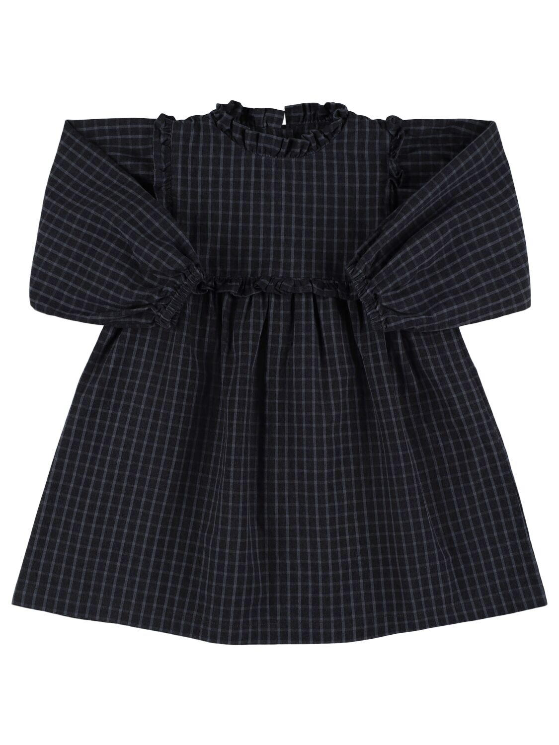 Babe And Tess Annuska Cotton Dress In Blue